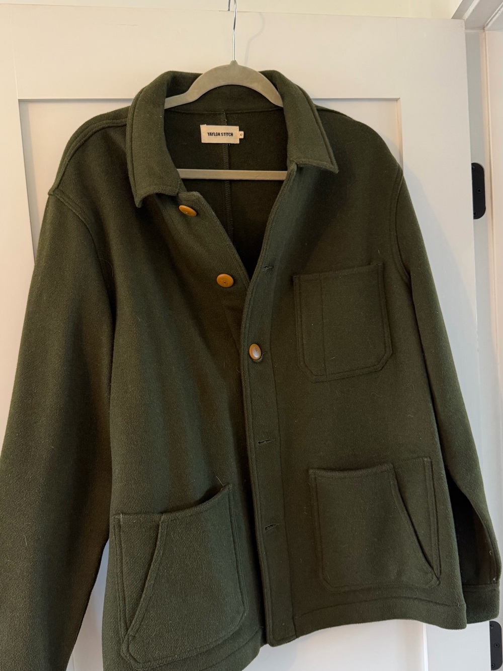 Taylor Stitch Olive Green Wool Field Jacket